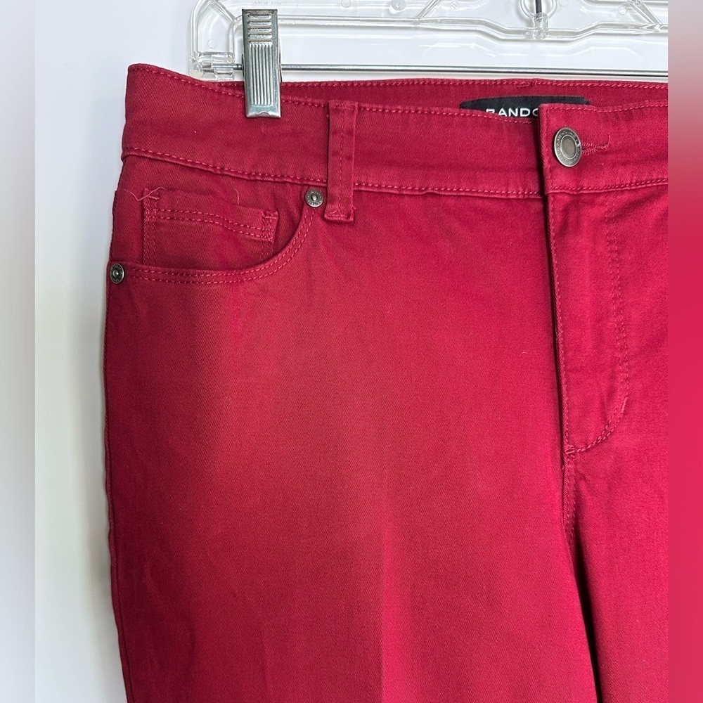 Bandolino Woman's  Amy Red Pants Size 6 Straight Leg - Picture 2 of 7